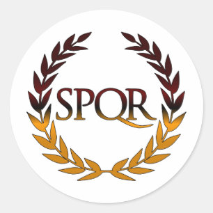 SPQR CLASSIC ROUND STICKER