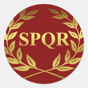 SPQR CLASSIC ROUND STICKER