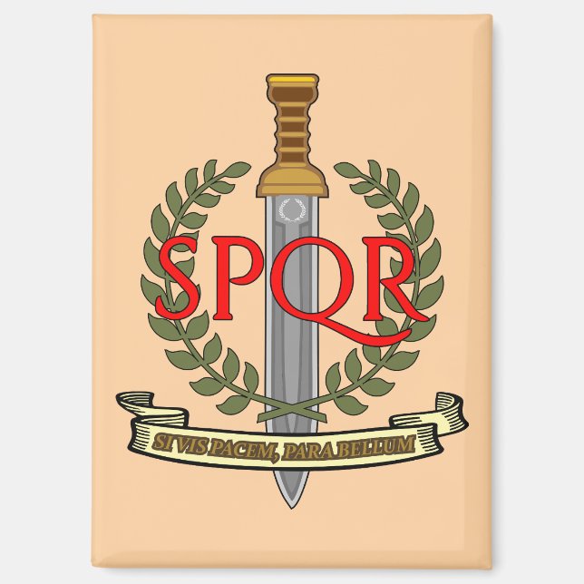 SPQR Gladius - Senatus Populusque Romanus Magnet (Front)