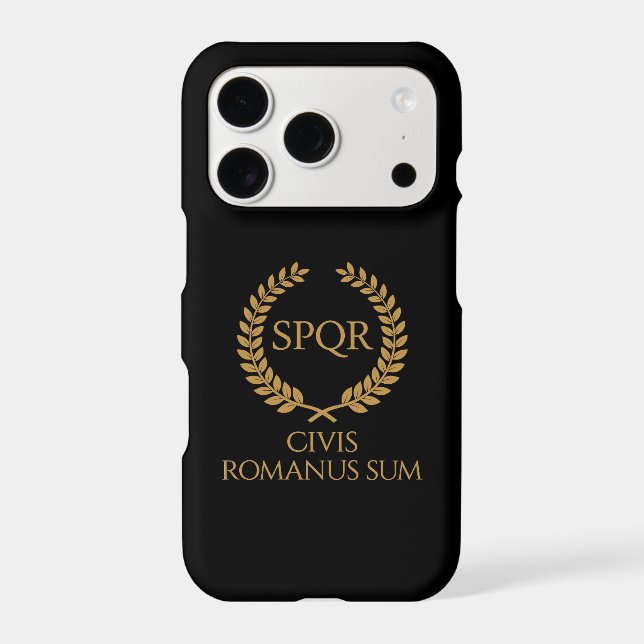SPQR Roman Emblem – Civis Romanus Sum Laurel Crest (Back)