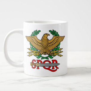 SPQR Senatus Populusque Romanus Large Coffee Mug