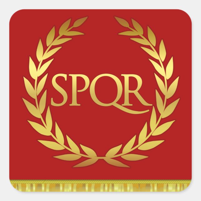 SPQR Square Roman Sticker (Front)
