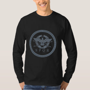 SPQR The Roman Empire Emblem Long Sleeve Shirt