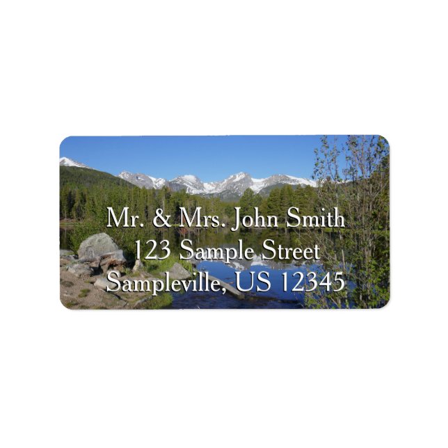 Sprague Lake II at Rocky Mountain National Park Label (Front)