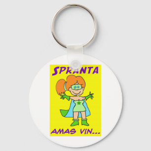 spranta esperanto amas vin keychain
