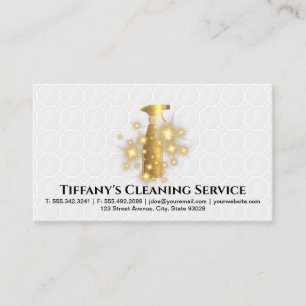 Spray Bottle Gold Sparkle   Bathroom Tiles  Business Card