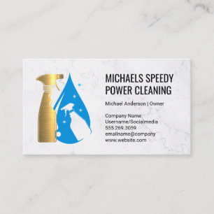 Spray Bottles House Cleaning Maid Business Card