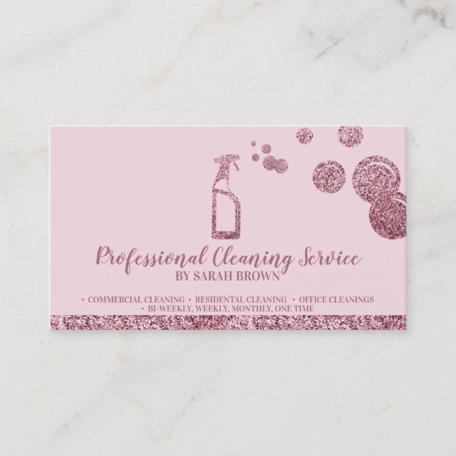 spray bubble business card (Front)