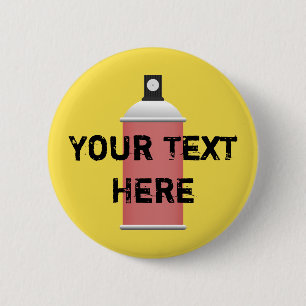 Spray can 2 inch round button