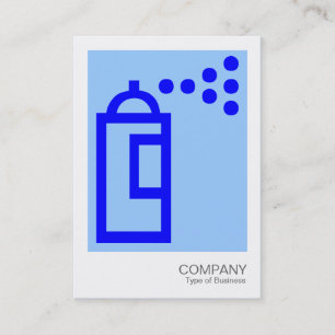 Spray Can - Blue on Lt Blue 99CCFF Business Card