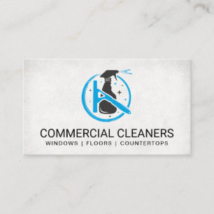 Spray Cleaning   Squeegee   Cleaners Business Card