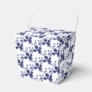 Spray Floral Style 1-BLEU BALLOTINS BLANCS, t-o