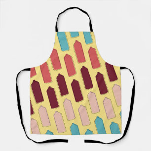 Spray Paint Can Pattern Apron