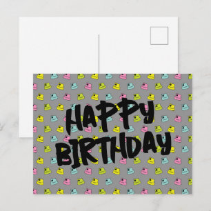 Spray Paint Cap- Happy Birthday Postcard