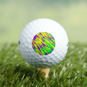 Spray Paint Mardi Gras Golf Balls