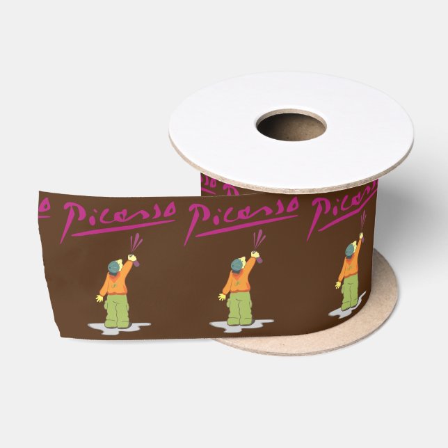 Spray Paint  Satin Ribbon (Spool)