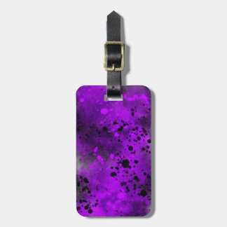 Spray Paint Splatter Effect Luggage Tag