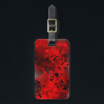Spray Paint Splatter Effect Luggage Tag<br><div class="desc">Colourful tags featuring a messy spray paint splatter effect,  this vibrant red tag is perfect for a loved one due to travel,  a holiday at home or abroad,  a business trip,  or for anyone! check out my shop for more colours and designs.</div>