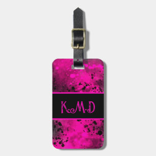 Spray Paint Splatter Effect Luggage Tag