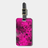 Spray Paint Splatter Effect Luggage Tag