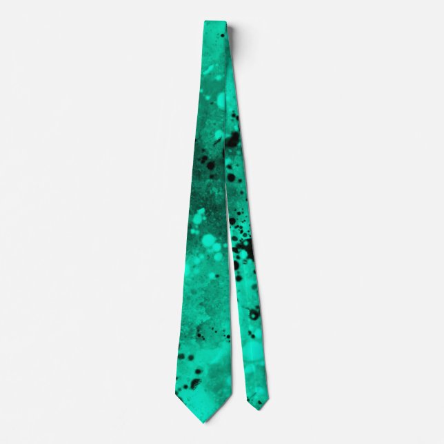 Spray Paint Splatter Effect Neck Tie (Front)