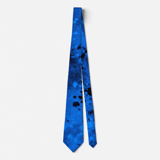 Spray Paint Splatter Effect Neck Tie (Front)