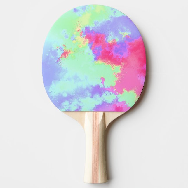Spray Paint Splatter Effect Ping Pong Paddle (Front)