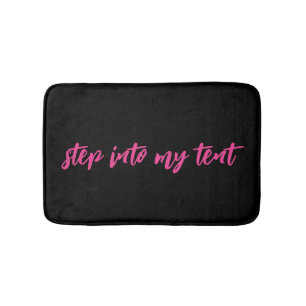 Spray Tan Artist Step into My Tent  Bath Mat