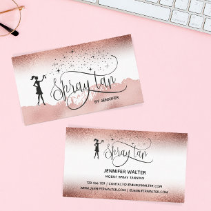 Spray Tan Machine Spray Tanning Mobile Tanning Business Card