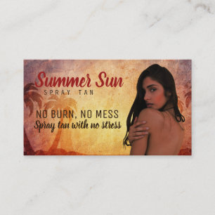 Spray Tan Slogans Business Cards