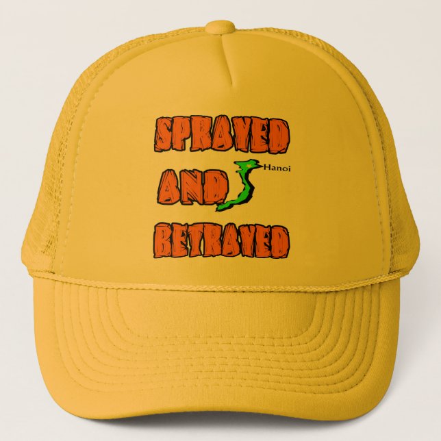 SPRAYED AND BETRAYED TRUCKER HAT (Front)