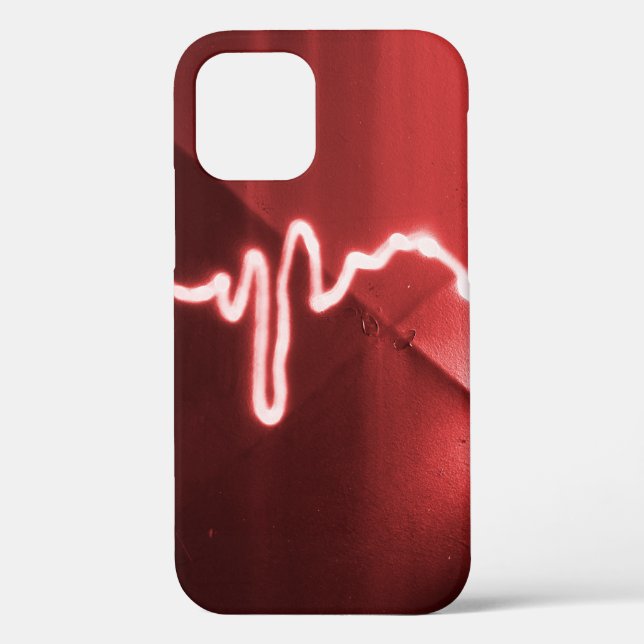 Sprayed graffiti on red metal Case-Mate iPhone cas Case (Back)