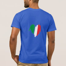 Sprayed Italian Flag Graffiti Heart Graphic