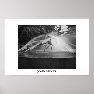 Spraying Fountain Poster