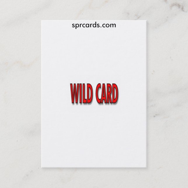 sprcards-fillercard business card (Front)