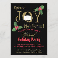 Spread Joy Not Germs Virtual Holiday Party