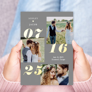 Spread Joy REAL FOIL Save The Date Card