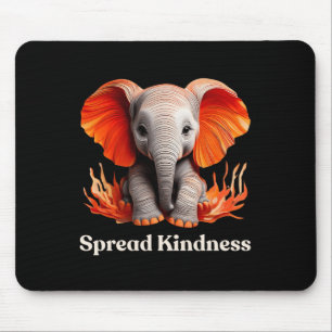 Spread Kindness Cute Orange-reddish Ba  Mouse Pad
