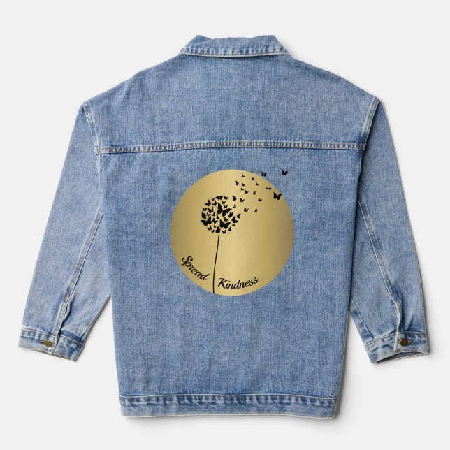 Spread Kindness Denim Jacket (Back)