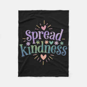 Spread Kindness - Kindness S Sticker Fleece Blanket