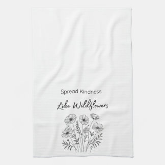 Spread kindness kitchen hand towel