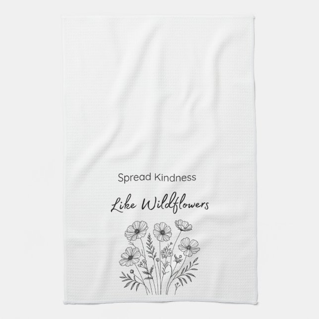 Spread kindness kitchen hand towel (Vertical)