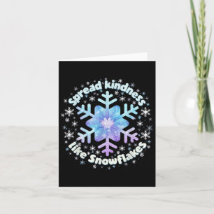 Spread Kindness Like Snowflakes Christmas Teacher  Card