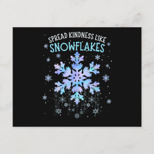Spread Kindness Like Snowflakes Christmas Teacher  Enclosure Card