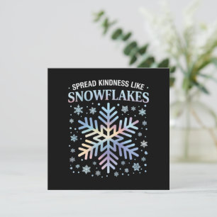 Spread Kindness Like Snowflakes Christmas Teacher Invitation