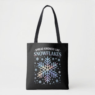 Spread Kindness Like Snowflakes Christmas Teacher Tote Bag