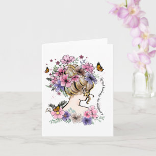 Spread kindness like wildflowers Quote Card
