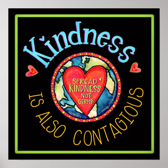 Spread Kindness not Germs Poster (Front)