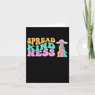 Spread Kindness Pastel Ufo Rainbow Sticker  Card