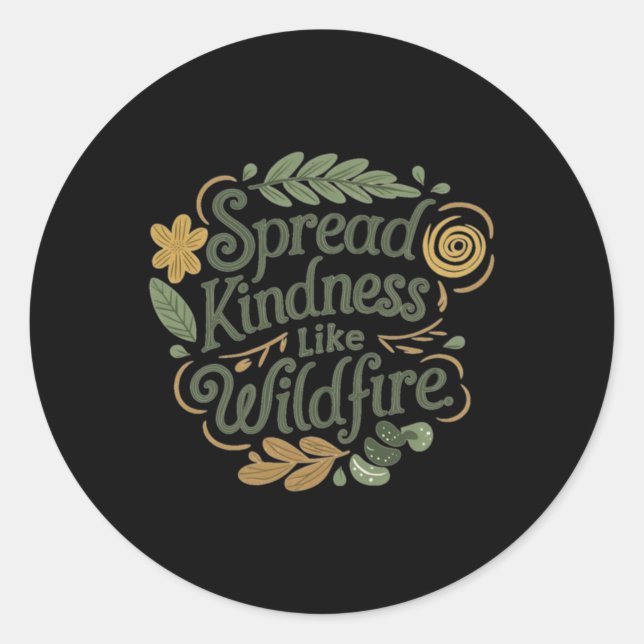 Spread Kindness - Positive Affirmation Sticker  (Front)